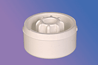 1-1/4” White External Caster Insert Cap