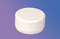 1-1/2" White External Cap