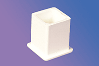 1-1/2" White Internal Square Cap